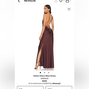 BRAND NEW UNOPENED DANNIJO CHAIN HALTER DRESS